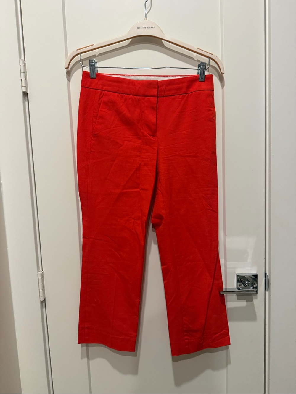 J. Crew Red Cropped Capris